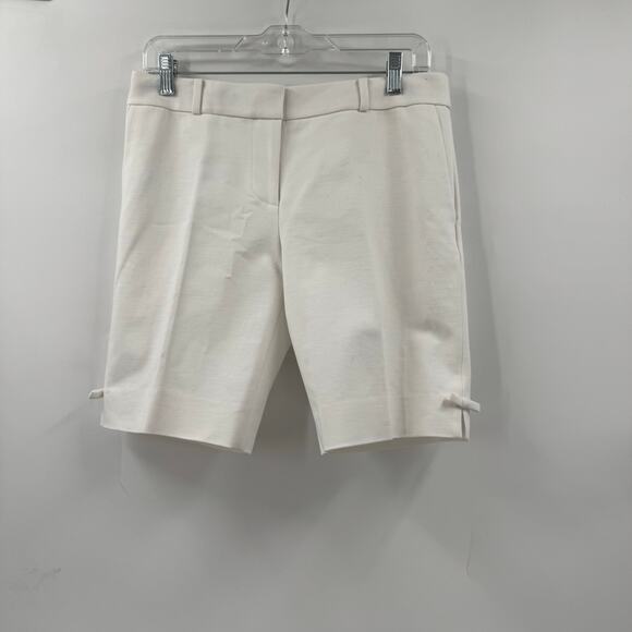 Kate Spade White bow cotton trouser shorts - Picture 1 of 5